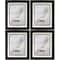 4 Pack: Wide Black Frame, 20" x 24" With 16" x 20" Mat, Home Collection By Studio Décor®